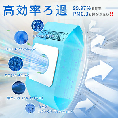 東芝 掃除機 紙パック VPF-7 炭脱臭紙パック VPF-21 VC-M12V P81R P8R M8R J21V J11V専用 VPF-5後継品 高性能 交換用 紙パック 強吸力回復 16枚