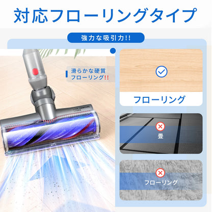 【毛絡み防止】ダイソン SV18 掃除機交換ヘッド 畳 絨毯 羽目板 対応 V12 Detect Digital Slim SV18 FF SV20 FF SV30 ABL SV46 ABL掃除機互換 ヘッド交換部品 付属清掃ブラシ付き