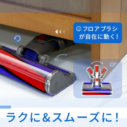 ダイソンV8用 ヘッド V7Fluffy V10 V11 V15 SV10 SV12 SV14 SV22 SV25掃除機対応 掃除機交換部品 ソフトローラークリーナーヘッド 付属品 2 点 交換ヘッド