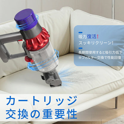 ダイソン V10 フィルター SV12 フィルター 2個 高性能HEPA フィルター 水洗い可能 耐久性あり V10シリーズ掃除機 交換用フィルター