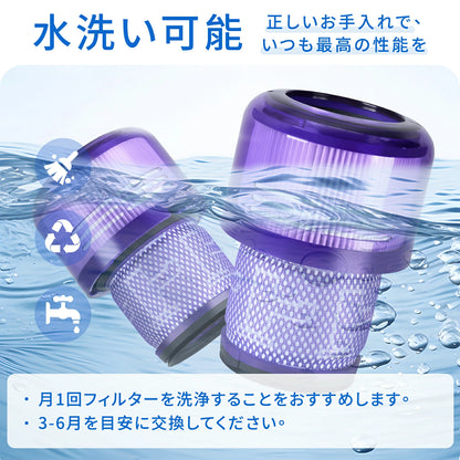 ダイソン V11 フィルター SV14 SV15 SV22 V15 シリーズ 用 フィルター Dyson 掃除機フィルター 交換フィルター コードレス掃除機フィルター 互換品 洗濯可能