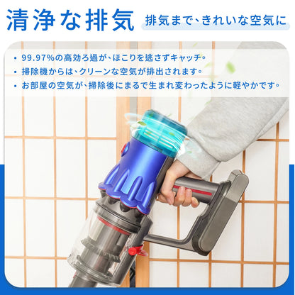 ダイソン V12 フィルター SV20 SV30 互換フィルター コードレス掃除機 互換フィルター 2個セット ブルー色 高性能交換用フィルター 水洗い可能