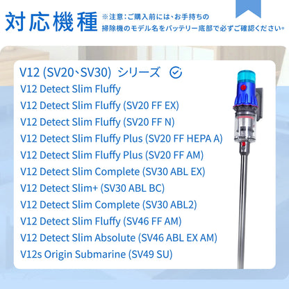 ダイソン V12 フィルター SV20 SV30 互換フィルター コードレス掃除機 互換フィルター 2個セット ブルー色 高性能交換用フィルター 水洗い可能