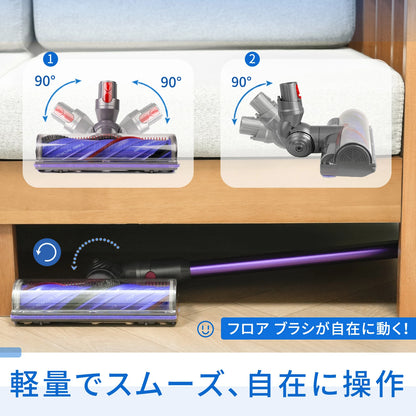 【毛絡み防止】ダイソン SV18 掃除機交換ヘッド 畳 絨毯 羽目板 対応 V12 Detect Digital Slim SV18 FF SV20 FF SV30 ABL SV46 ABL掃除機互換 ヘッド交換部品 付属清掃ブラシ付き